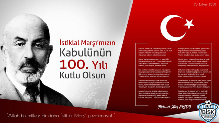 İstiklâl Marşı’mızın kabulünün 100. yıl dönümü
