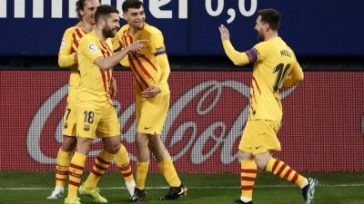 Barcelona, deplasmanda Osasuna’yı 2-0 mağlup etti.